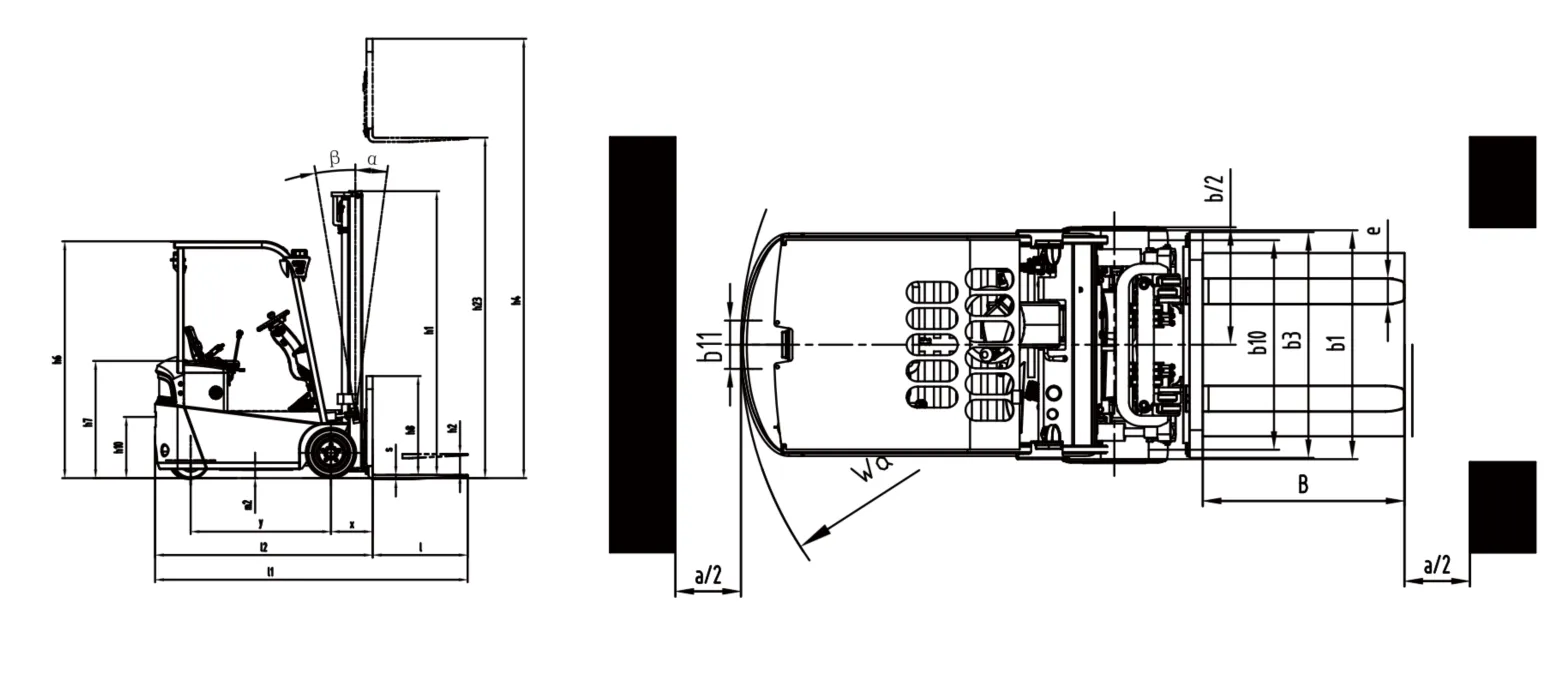 Three-fulcrum lithium battery electric forklift BYD-C12T(Image1) Three-fulcrum lithium battery electric forklift BYD-C12T(Image1)